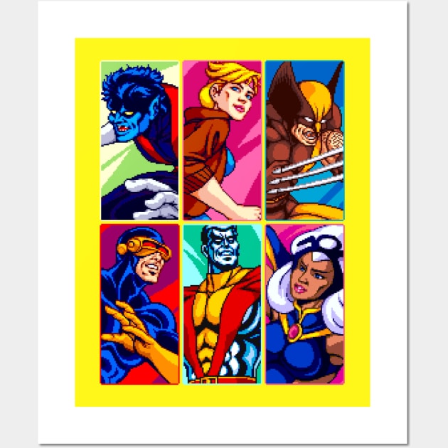 Mutant Team Wall Art by winsarcade